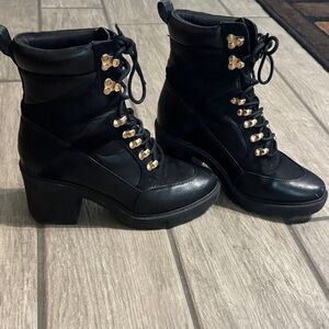 1/28 bday sale today only! Black Leather Ankle Boots